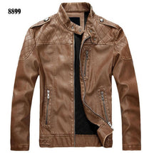 Load image into Gallery viewer, New arrive brand motorcycle leather jacket men men's leather jackets jaqueta de couro masculina mens leather coats