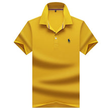 Load image into Gallery viewer, Summer 2020 Men's T-shirt Cotton Men's Short Sleeve T-shirt Polo Ralph Shirt Business Middle-aged Men's Top Tees 9921