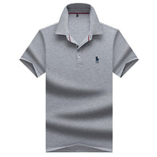 Load image into Gallery viewer, Summer 2020 Men's T-shirt Cotton Men's Short Sleeve T-shirt Polo Ralph Shirt Business Middle-aged Men's Top Tees 9921
