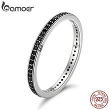 Load image into Gallery viewer, 2020 TOP SALE Authentic 925 Sterling Silver 2 Colors Dazzling CZ Stackable Rings for Women Wedding Jewelry Mother Gift SCR114