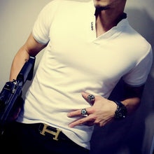 Load image into Gallery viewer, Summer Fashion Men's T Shirt Casual Patchwork Short Sleeve T Shirt Mens Clothing Trend Casual Slim Fit Hip-Hop Top Tees 5XL