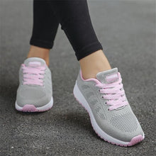Load image into Gallery viewer, Women Casual Shoes Fashion Breathable Walking Mesh Flat Shoes Woman White Sneakers Women 2019 Tenis Feminino Gym Shoes Sport