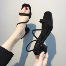 Load image into Gallery viewer, new Flat outdoor slippers Sandals foot ring straps beaded Roman sandals fashion low slope with women's shoes low heel shoes x69