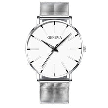 Load image into Gallery viewer, 2020 Minimalist Men's Fashion Ultra Thin Watches Simple Men Business Stainless Steel Mesh Belt Quartz Watch Relogio Masculino