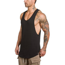Load image into Gallery viewer, Brand gym clothing cotton singlets canotte bodybuilding stringer tank top men fitness shirt muscle guys sleeveless vest Tanktop