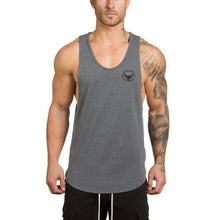Load image into Gallery viewer, Brand gym clothing cotton singlets canotte bodybuilding stringer tank top men fitness shirt muscle guys sleeveless vest Tanktop