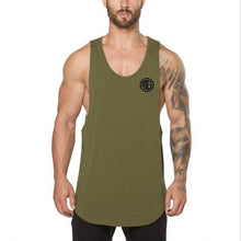 Load image into Gallery viewer, Brand gym clothing cotton singlets canotte bodybuilding stringer tank top men fitness shirt muscle guys sleeveless vest Tanktop