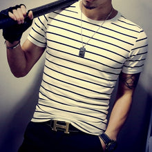 Load image into Gallery viewer, Summer Fashion Men's T Shirt Casual Patchwork Short Sleeve T Shirt Mens Clothing Trend Casual Slim Fit Hip-Hop Top Tees 5XL