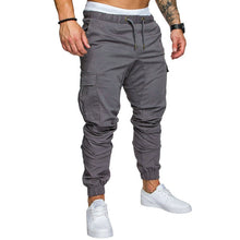 Load image into Gallery viewer, Outono calças masculinas hip hop harem joggers calças 2020 novas calças masculinas dos corredores sólido multi-bolso calças moletom M-4XL