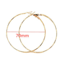 Load image into Gallery viewer, 40mm 60mm 70mm 80mm Exaggerate Big Smooth Circle Hoop Earrings Brincos Simple Party Round Loop Earrings for Women Jewelry