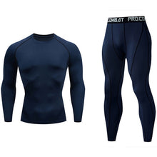 Load image into Gallery viewer, Men&#39;s full suit tracksuit Compressed clothes Sport Wear For Men Run Base layer set  Gym Jogging Suit Fitness Tights leggings 4XL
