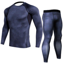 Load image into Gallery viewer, Men&#39;s full suit tracksuit Compressed clothes Sport Wear For Men Run Base layer set  Gym Jogging Suit Fitness Tights leggings 4XL
