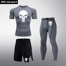 Load image into Gallery viewer, Men&#39;s full suit tracksuit Compressed clothes Sport Wear For Men Run Base layer set  Gym Jogging Suit Fitness Tights leggings 4XL

