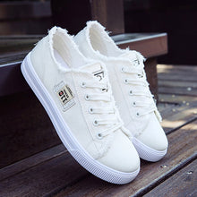 Load image into Gallery viewer, Women&#39;s shoes Flats Canvas shoes Girls Classic Fashion Designer Denim Sneakers for Women 2020 Spring/Autumn
