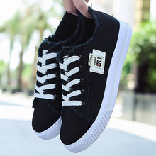 Load image into Gallery viewer, Women&#39;s shoes Flats Canvas shoes Girls Classic Fashion Designer Denim Sneakers for Women 2020 Spring/Autumn
