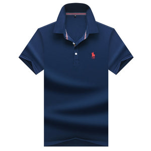 Summer 2020 Men's T-shirt Cotton Men's Short Sleeve T-shirt Polo Ralph Shirt Business Middle-aged Men's Top Tees 9921