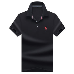 Summer 2020 Men's T-shirt Cotton Men's Short Sleeve T-shirt Polo Ralph Shirt Business Middle-aged Men's Top Tees 9921