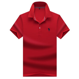 Summer 2020 Men's T-shirt Cotton Men's Short Sleeve T-shirt Polo Ralph Shirt Business Middle-aged Men's Top Tees 9921