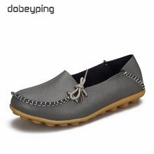 Load image into Gallery viewer, New Moccasins Women Flats 2019 Autumn Woman Loafers Genuine Leather Female Shoes Slip On Ballet Bowtie Women&#39;s Shoe Size 35-44
