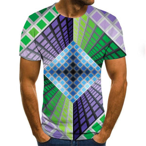 Summer Three-dimensional 3D vortex T-shirt Men Women Fashion 3D T Shirt Short Sleeve Harajuku Hip Hop Cute Tshirt
