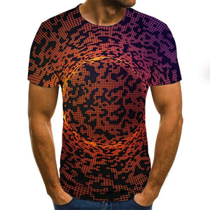 Summer Three-dimensional 3D vortex T-shirt Men Women Fashion 3D T Shirt Short Sleeve Harajuku Hip Hop Cute Tshirt