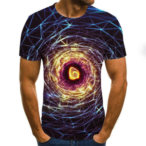 Summer Three-dimensional 3D vortex T-shirt Men Women Fashion 3D T Shirt Short Sleeve Harajuku Hip Hop Cute Tshirt