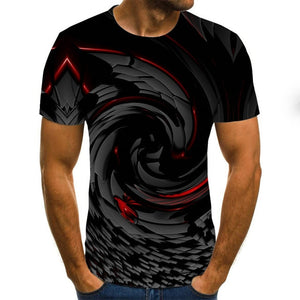 Summer Three-dimensional 3D vortex T-shirt Men Women Fashion 3D T Shirt Short Sleeve Harajuku Hip Hop Cute Tshirt