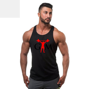 2019  Men Fitness Singlet Sleeveless Shirt Cotton Muscle Guys Brand Undershirt for Boy Vest Gyms Clothing Bodybuilding Tank Tops