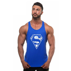 2019  Men Fitness Singlet Sleeveless Shirt Cotton Muscle Guys Brand Undershirt for Boy Vest Gyms Clothing Bodybuilding Tank Tops