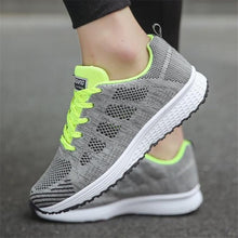 Load image into Gallery viewer, Women Casual Shoes Fashion Breathable Walking Mesh Flat Shoes Woman White Sneakers Women 2019 Tenis Feminino Gym Shoes Sport
