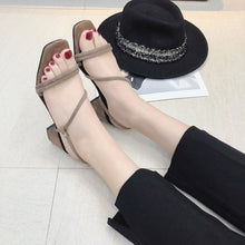 Load image into Gallery viewer, new Flat outdoor slippers Sandals foot ring straps beaded Roman sandals fashion low slope with women&#39;s shoes low heel shoes  x69
