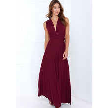 Load image into Gallery viewer, Sexy Women Multiway Wrap Convertible Boho Maxi Club Red Dress Bandage Long Dress Party Bridesmaids Infinity Robe Longue Femme
