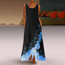 Load image into Gallery viewer, MAXIORILL maxi dress S-5XL woman богемное платье платье bohemian платье женское summer Sleeveless Print Round Neck beach dress

