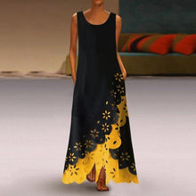 Load image into Gallery viewer, MAXIORILL maxi dress S-5XL woman богемное платье платье bohemian платье женское summer Sleeveless Print Round Neck beach dress
