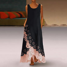 Load image into Gallery viewer, MAXIORILL maxi dress S-5XL woman богемное платье платье bohemian платье женское summer Sleeveless Print Round Neck beach dress
