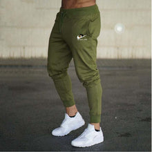 Load image into Gallery viewer, Fashion new logo men&#39;s fitness trousers cotton men&#39;s sports and fitness pants casual sports pants jogging pants tight trousers
