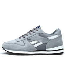 Load image into Gallery viewer, Genuine Leather Sneakers Mens Casual Shoes Breathable Non-slip Outdoor Sneakers Male Lightweight Lace-up Flats Shallow Fit Shoes
