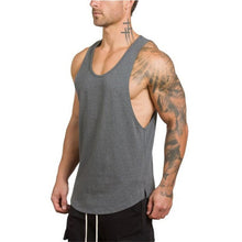 Load image into Gallery viewer, Brand gym clothing cotton singlets canotte bodybuilding stringer tank top men fitness shirt muscle guys sleeveless vest Tanktop
