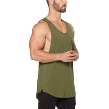 Load image into Gallery viewer, Brand gym clothing cotton singlets canotte bodybuilding stringer tank top men fitness shirt muscle guys sleeveless vest Tanktop
