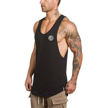 Load image into Gallery viewer, Brand gym clothing cotton singlets canotte bodybuilding stringer tank top men fitness shirt muscle guys sleeveless vest Tanktop
