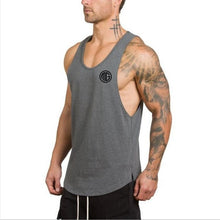 Load image into Gallery viewer, Brand gym clothing cotton singlets canotte bodybuilding stringer tank top men fitness shirt muscle guys sleeveless vest Tanktop
