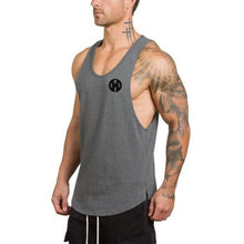 Load image into Gallery viewer, Brand gym clothing cotton singlets canotte bodybuilding stringer tank top men fitness shirt muscle guys sleeveless vest Tanktop
