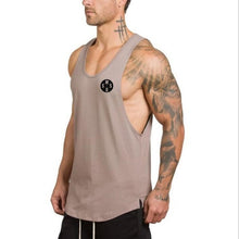 Load image into Gallery viewer, Brand gym clothing cotton singlets canotte bodybuilding stringer tank top men fitness shirt muscle guys sleeveless vest Tanktop
