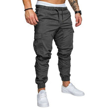 Load image into Gallery viewer, Outono calças masculinas hip hop harem joggers calças 2020 novas calças masculinas dos corredores sólido multi-bolso calças moletom M-4XL
