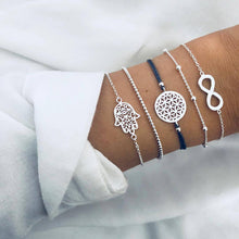 Load image into Gallery viewer, Juego de pulseras Bohemias de 30 estilos para mujeres Shell Star mapa lotus piña corazón Piedra Natural cadenas brazalete Boho joyería
