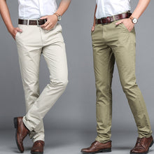 Load image into Gallery viewer, Pantalones de vestir de alta calidad para hombre, pantalones de vestir para hombre, pantalones de negocios, pantalones sociales informales para oficina, pantalones clásicos para hombre
