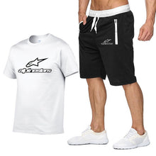 Load image into Gallery viewer, 2020 Fashion t-shirt Shorts Set Men Summer 2pc Tracksuit+Shorts Sets Beach Mens Casual Tee Shirts Set Sportswears
