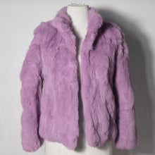 Load image into Gallery viewer, 2019 High Quality Real Fur Coat Fashion Genuine Rabbit Fur Overcoats Elegant Women Winter Outwear Stand Collar Rabbit Fur Jacket
