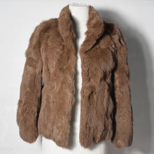 Load image into Gallery viewer, 2019 High Quality Real Fur Coat Fashion Genuine Rabbit Fur Overcoats Elegant Women Winter Outwear Stand Collar Rabbit Fur Jacket
