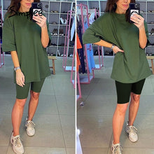 Load image into Gallery viewer, Simplee Casual solid new women&#39;s two piece suit including belt solid color home loose sports fashion leisure suit summer 2020
